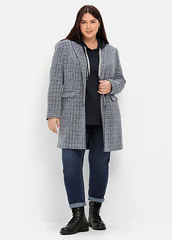 Sheego Tailored Check Blazer Coat | Grattan