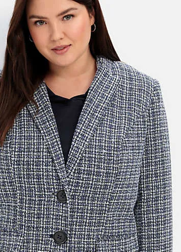 Sheego Tailored Check Blazer Coat | Grattan