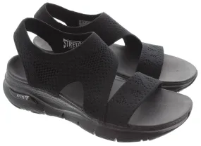 SKECHERS Ladies 119458 Arch Fit Sandals In Black