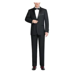 Slim Fit Black Tuxedo Jacket and Pant 2 pc Set