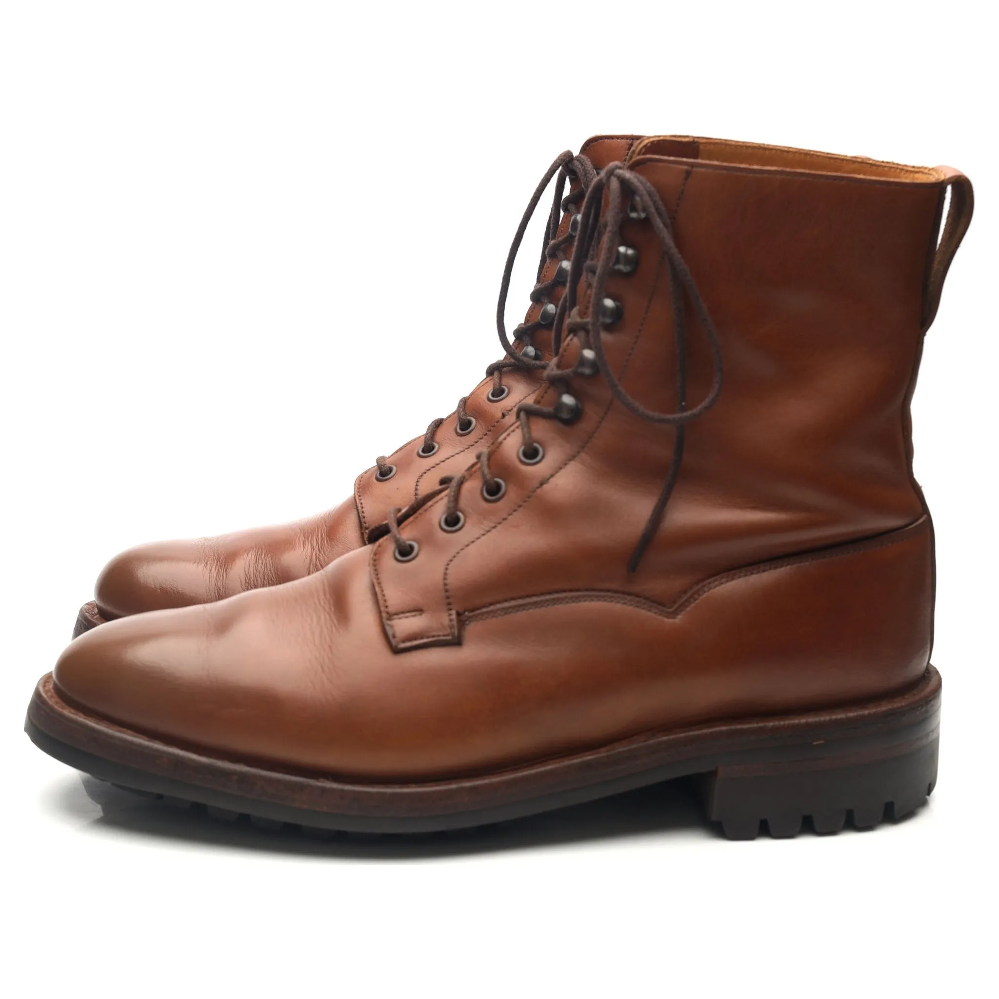 'Snowdon' Tan Brown Leather Veldtschoen Boots UK 9 E