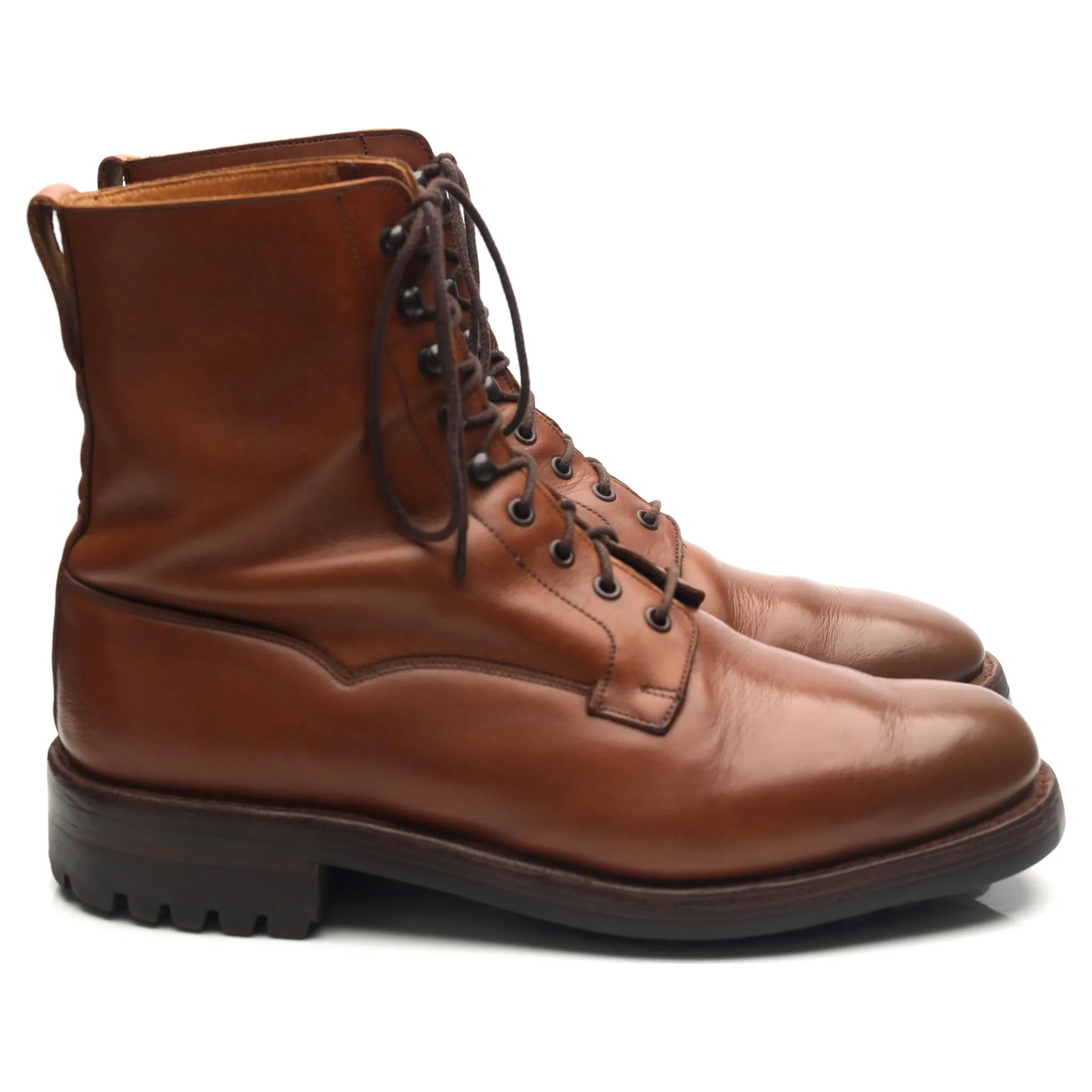 'Snowdon' Tan Brown Leather Veldtschoen Boots UK 9 E