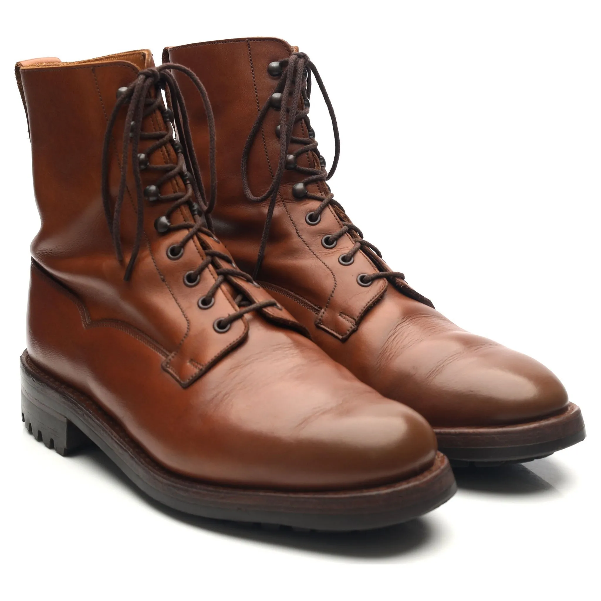 'Snowdon' Tan Brown Leather Veldtschoen Boots UK 9 E