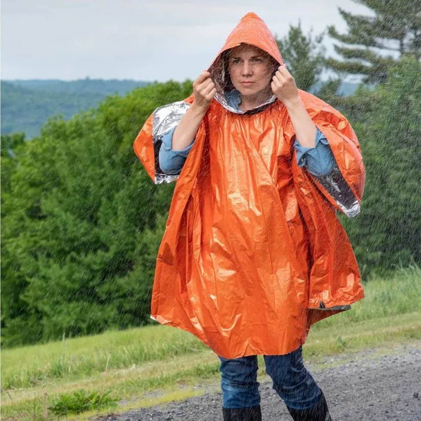 SOL Heat Reflective Poncho waterproof emergency poncho