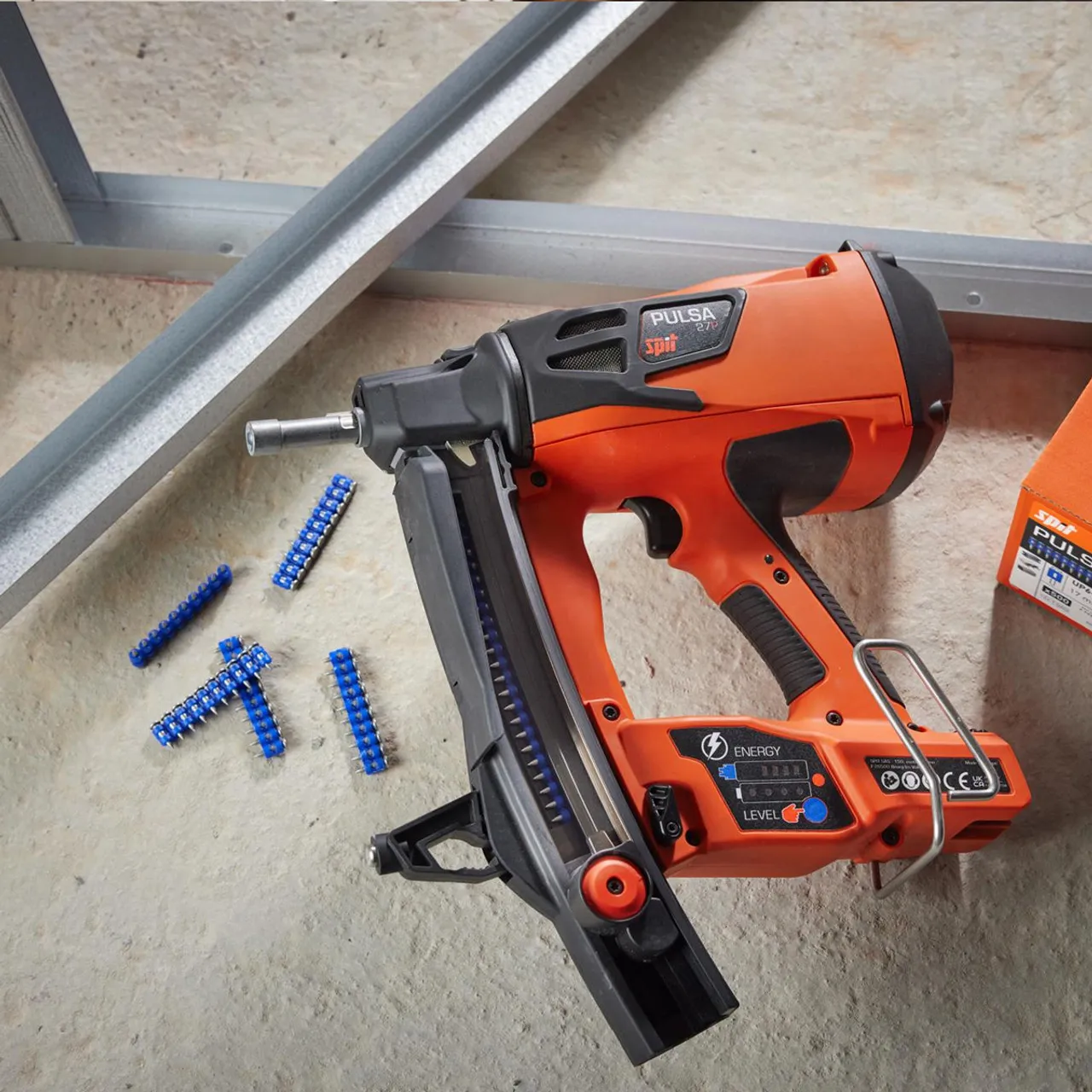 Spit 923780 Pulsa 27E Electrical Nail Gun Starter Kit with Accessories
