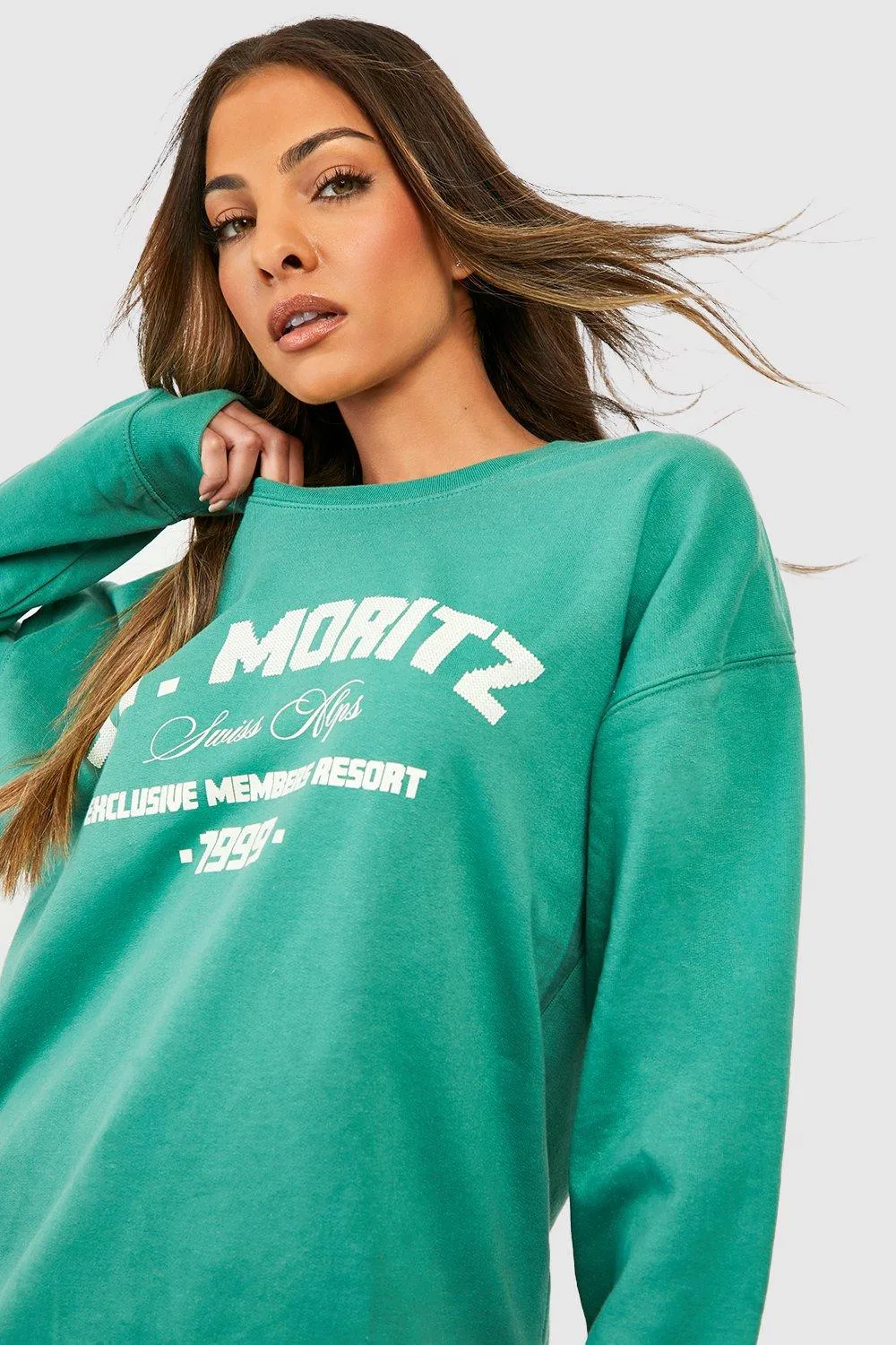 St Moritz Slogan Sweater