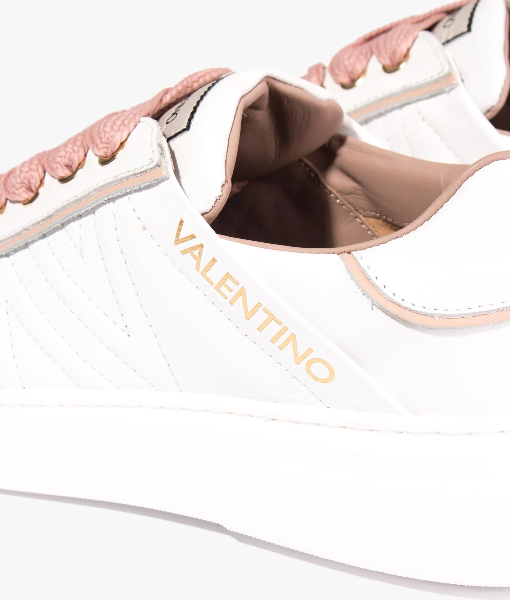 Stan sneakers in white and pink