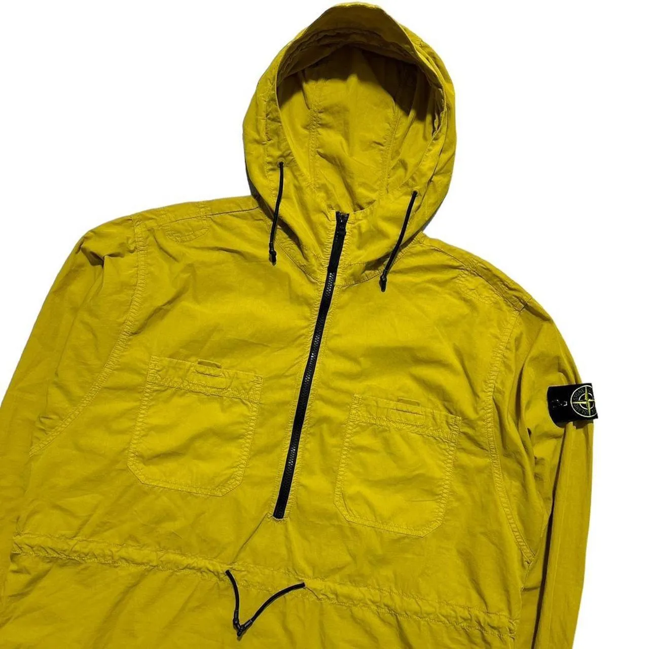 Stone Island Yellow Half Zip Smock Jacket