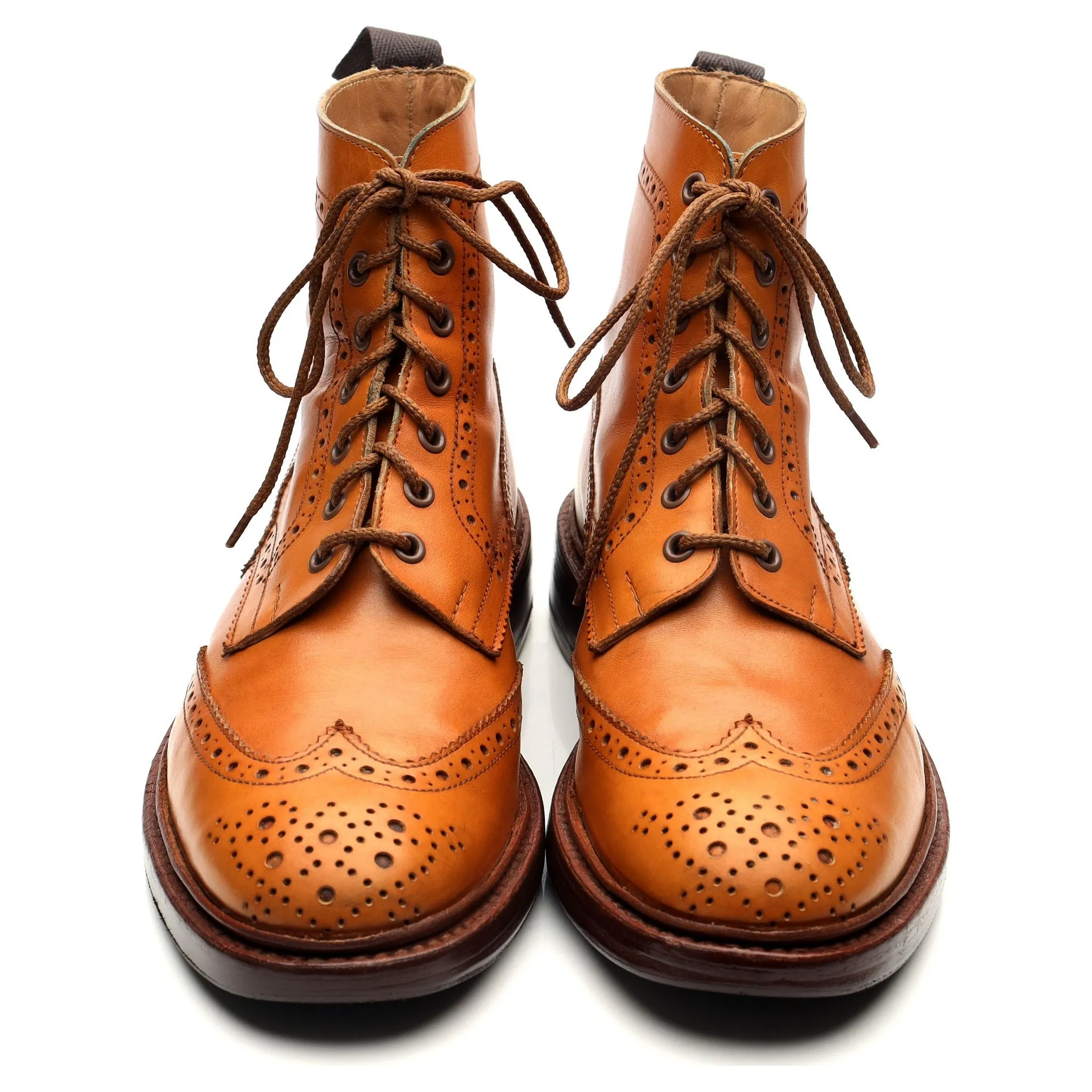 'Stow' Tan Brown Leather Boots UK 9