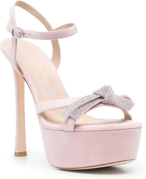 Stuart Weitzman SW Mega Bow 160mm sandals Pink