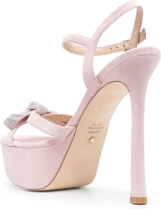 Stuart Weitzman SW Mega Bow 160mm sandals Pink