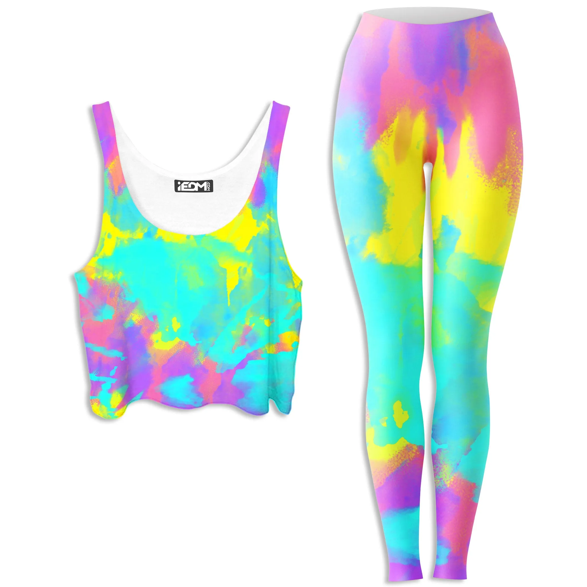 Summer Vibes Crop Top and Leggings Combo