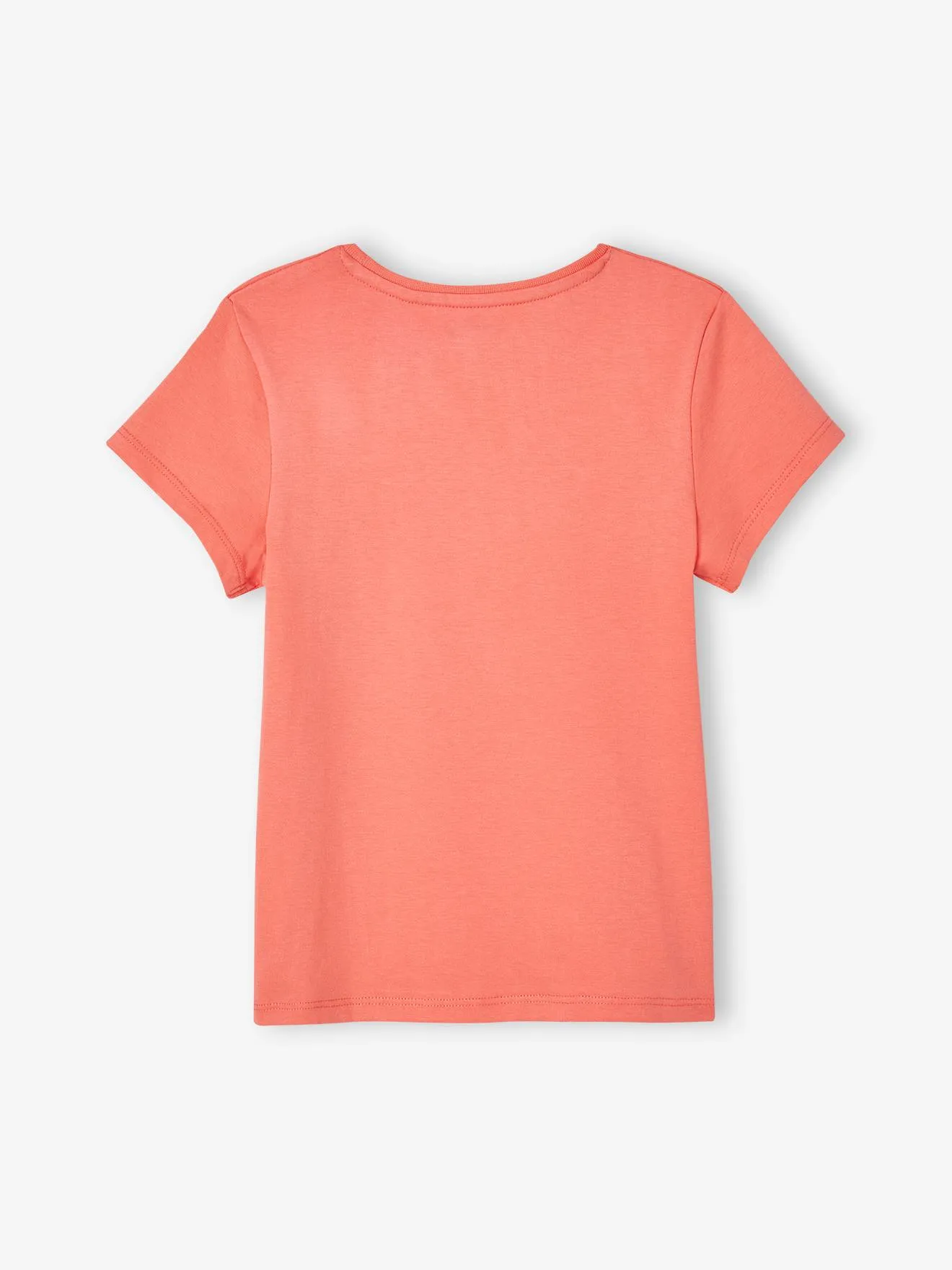 T-Shirt with Message, for Girls - vanilla
