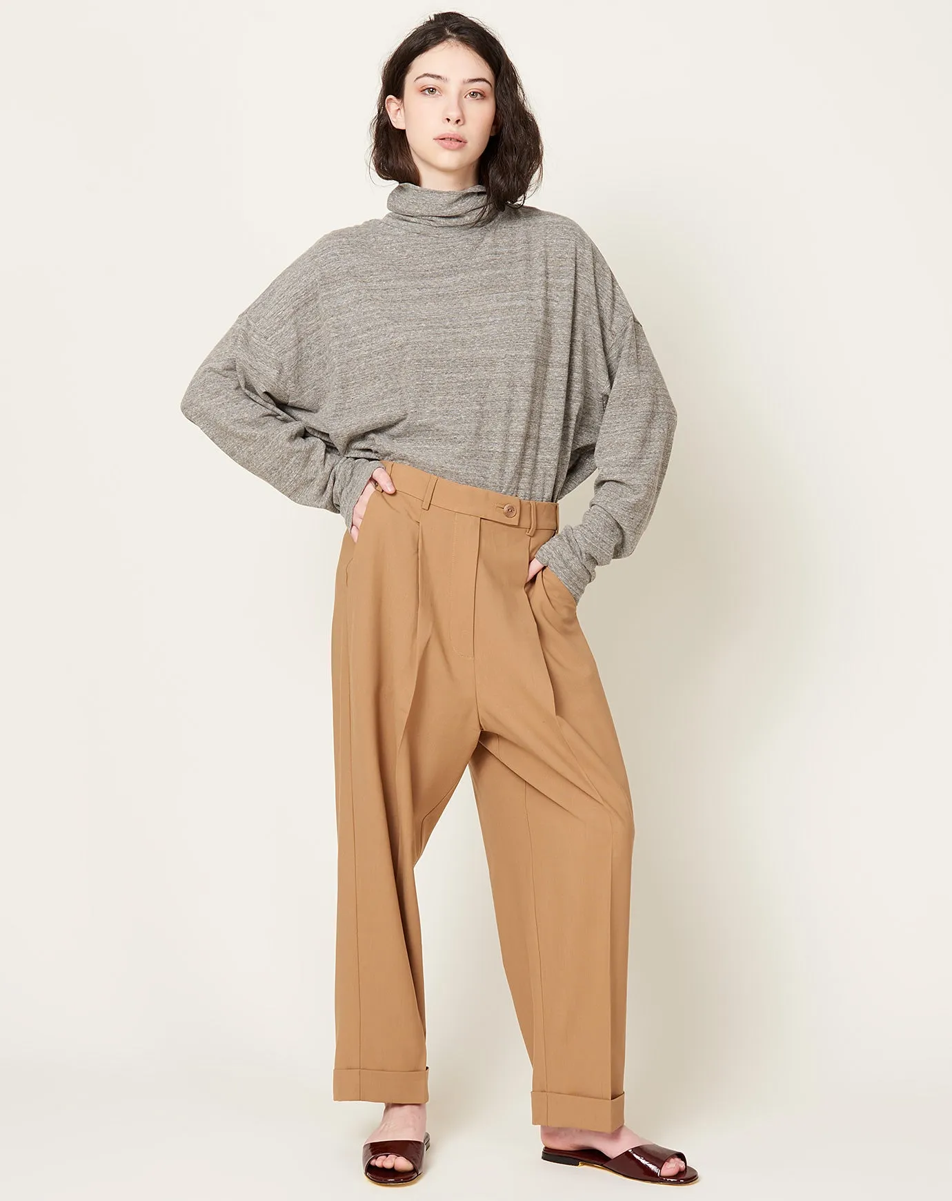 Tailoring Masculine Pants in Camel