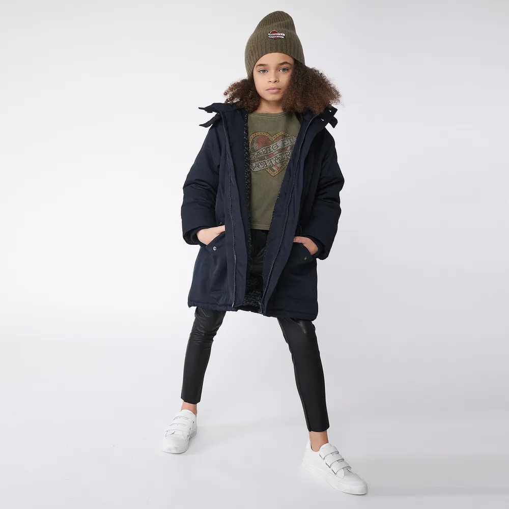 Teen Navy Blue Padded Coat 