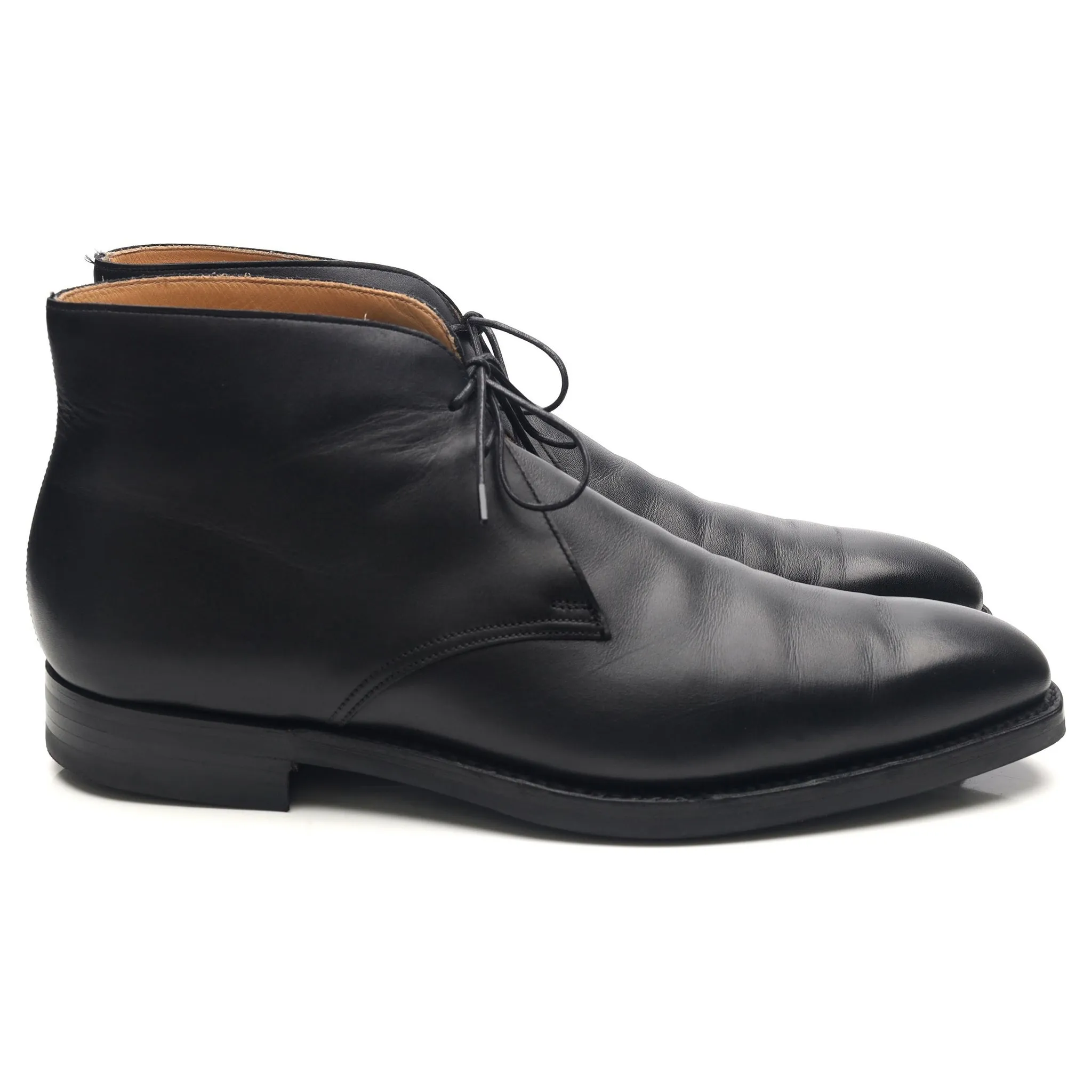 'Tetbury' Black Leather Chukka Boots UK 10 E