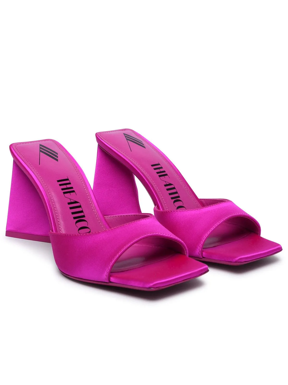 The Attico    Attico 'Devon 8' Fuchsia Satin Sandals