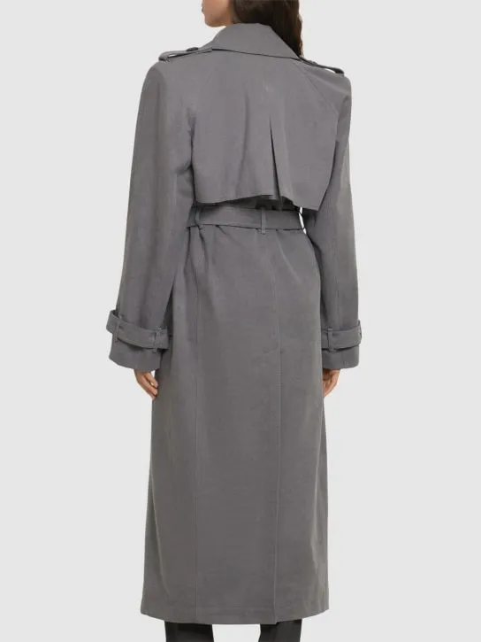 The Attico   Belted long trench coat 