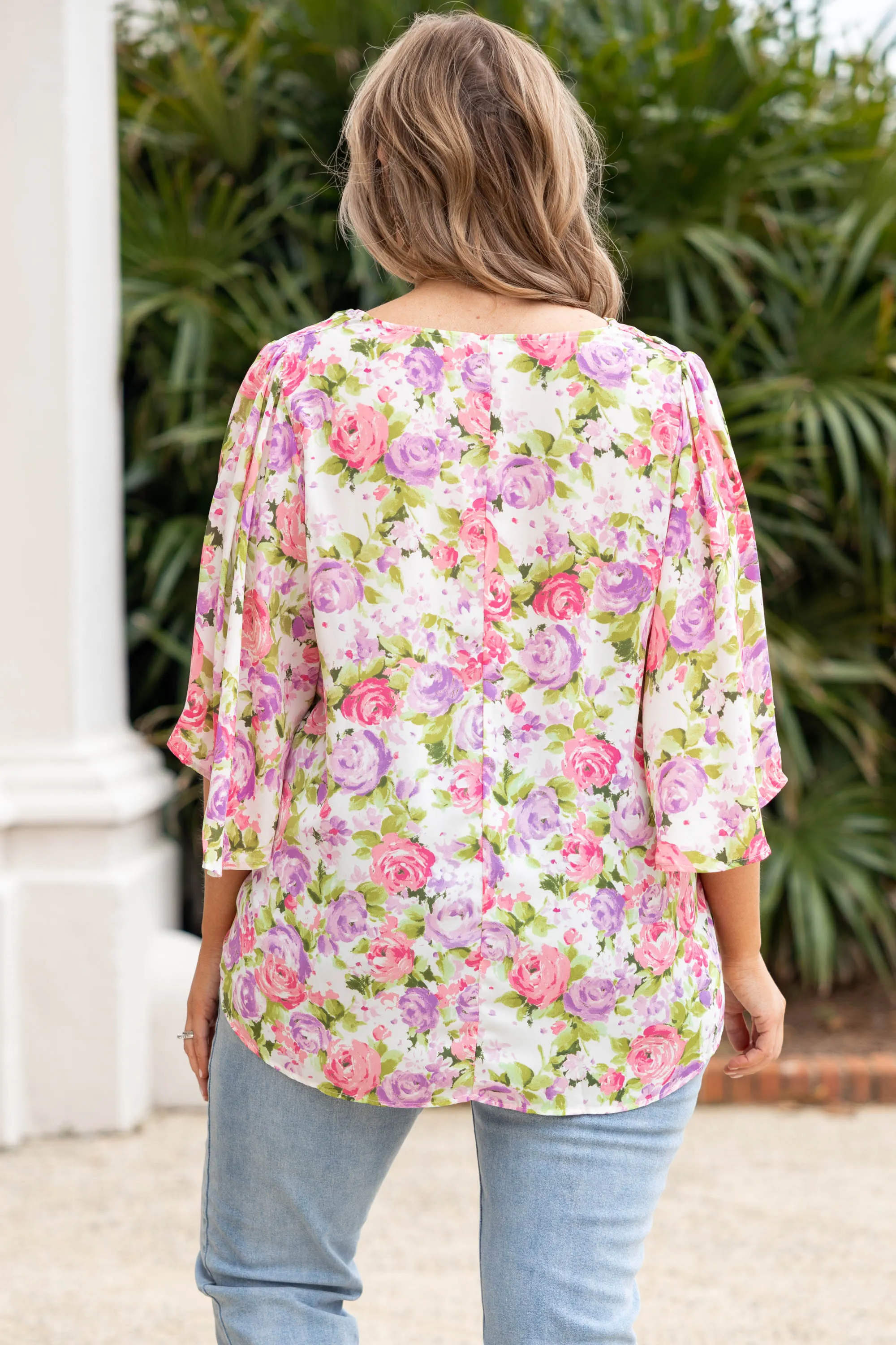 The Latest Night Top, Ivory Multi