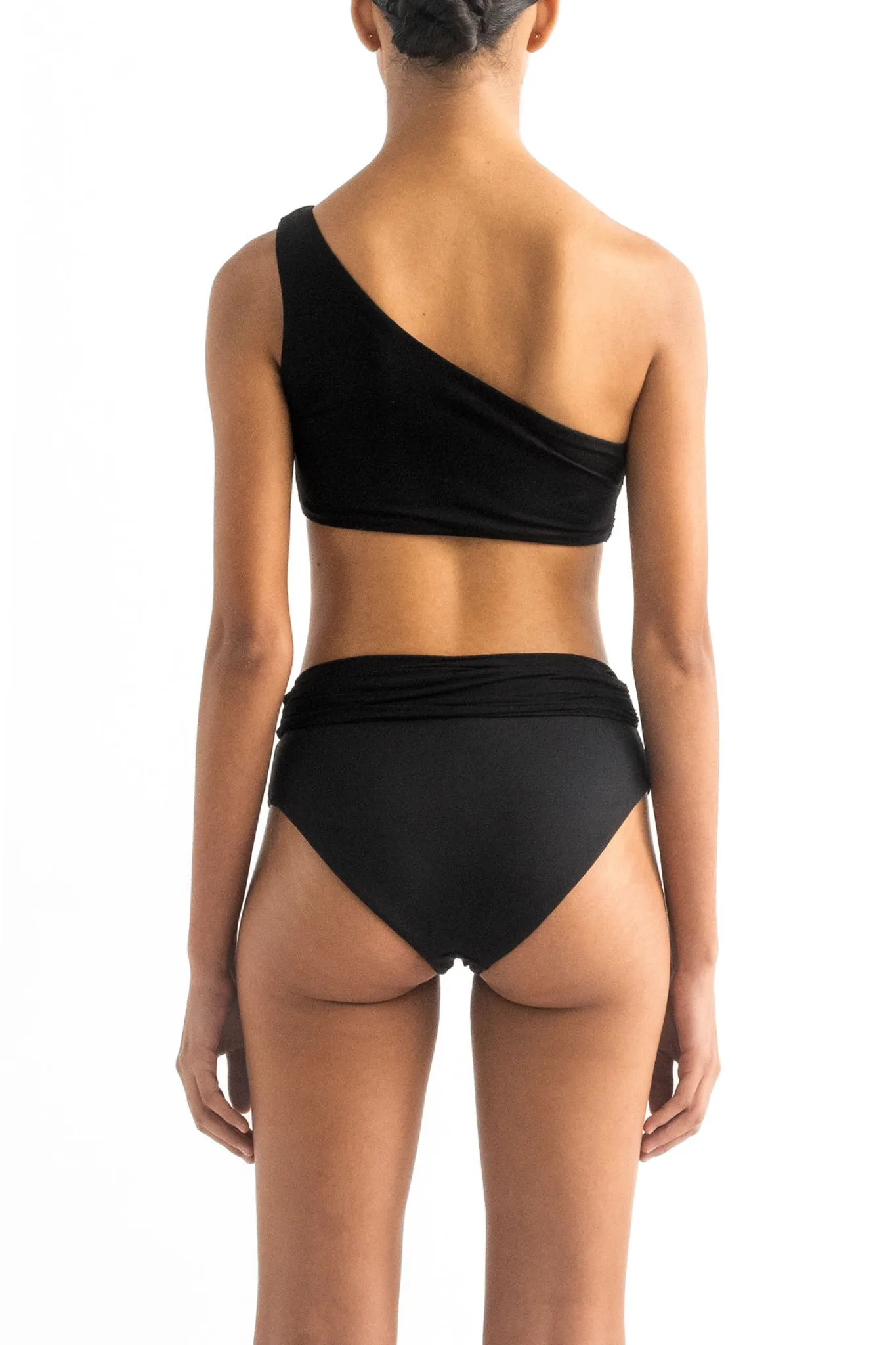 Top De Bikini Leonor Black  & Bottom De Bikini Leo Black & Pareo Black Deco