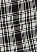 Trousers | Checked Trousers in Black & White | Liquorish