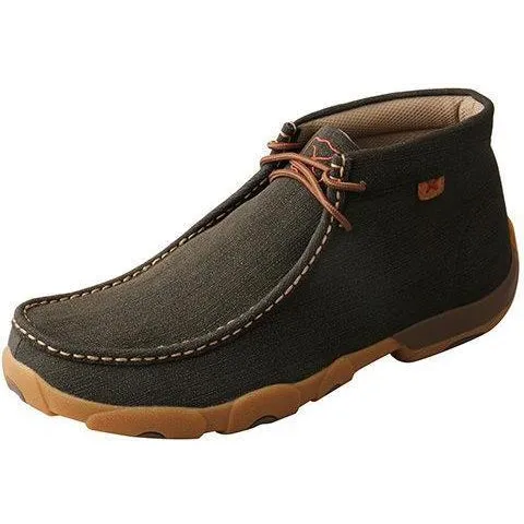 Twisted X Men's Chukka Driving Moc-Rubberized Brown