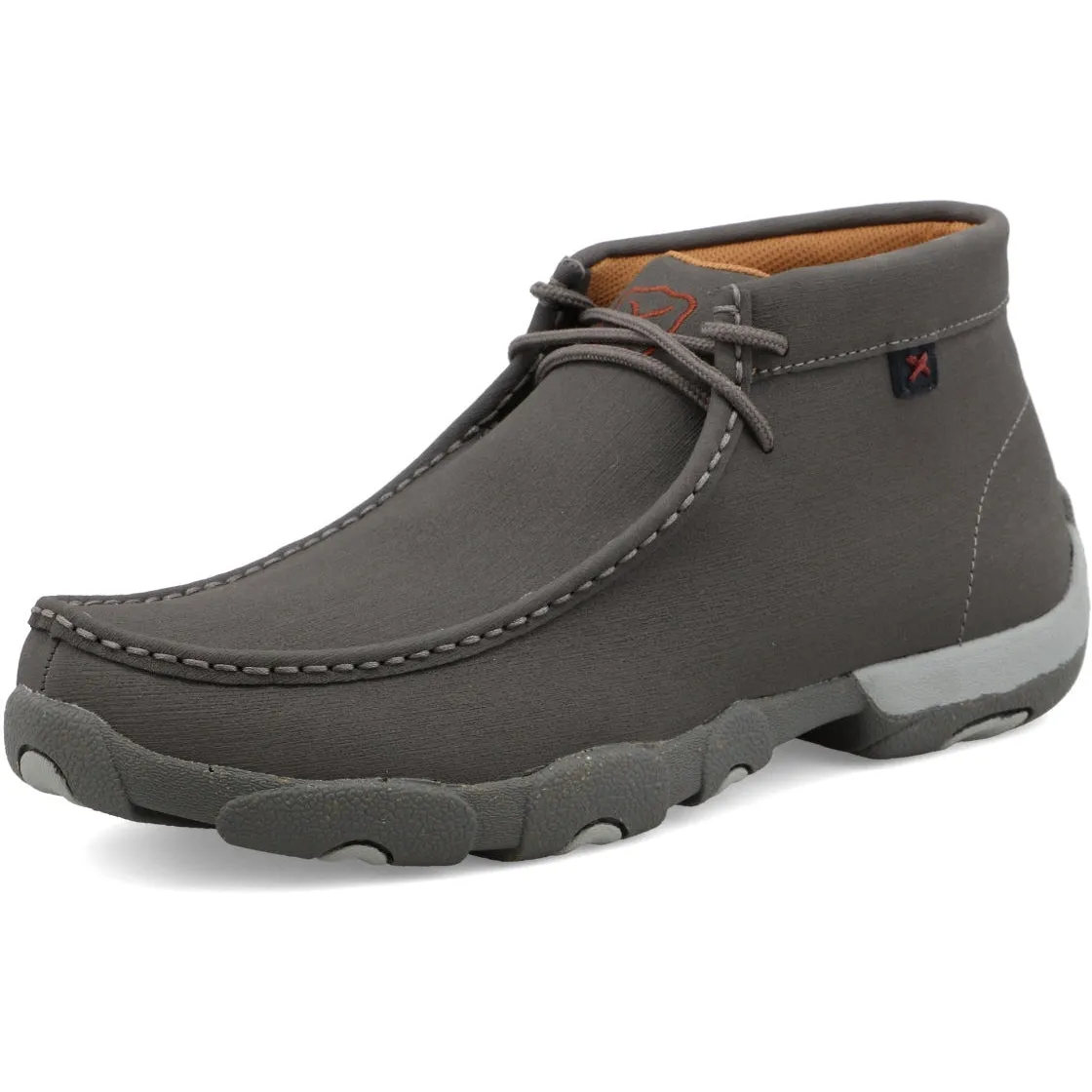 Twisted X Men's Dark Grey Chukka Driving Moc