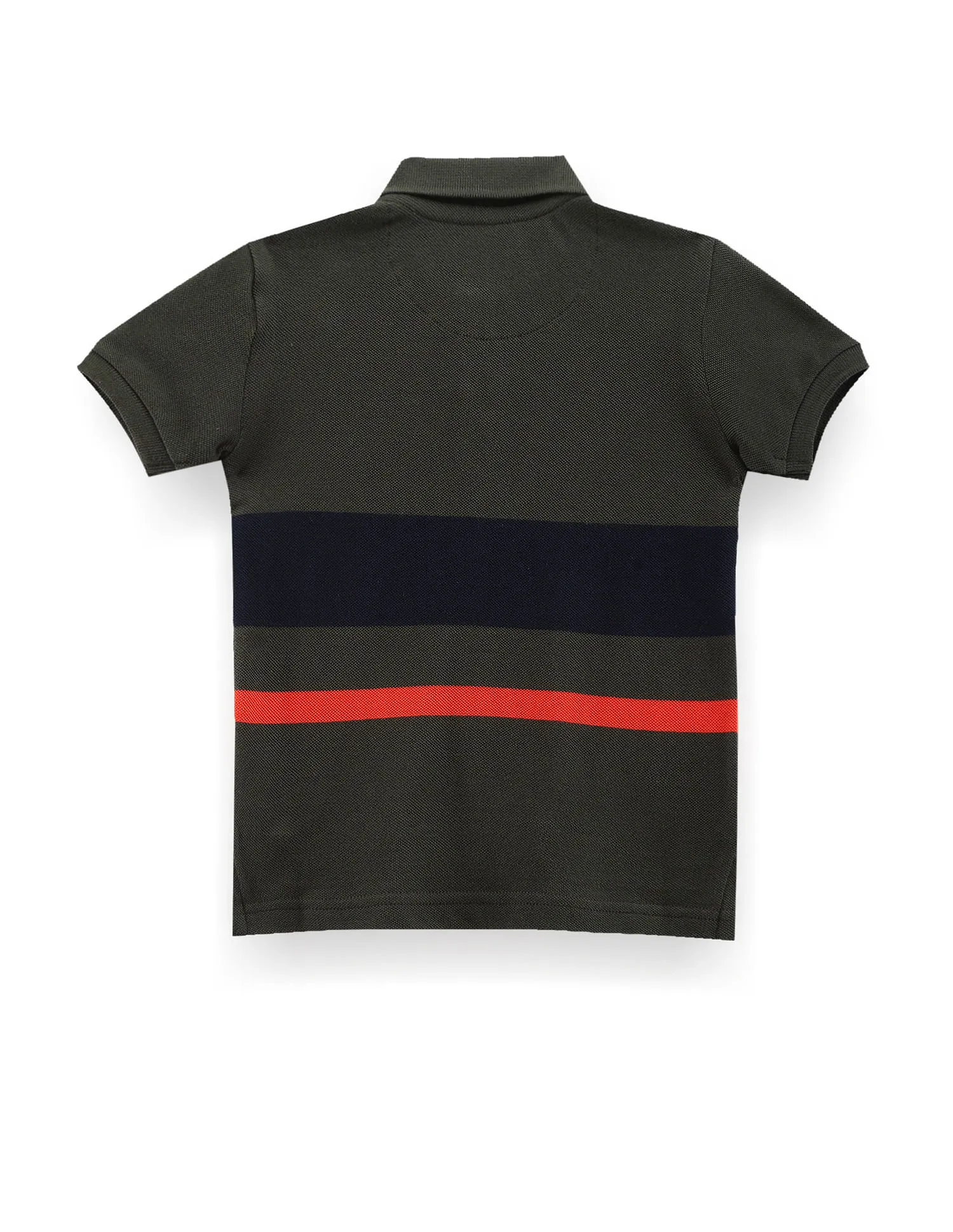 U.S. Polo Assn. Kids Boys Horizontal Stripe Cotton Polo Shirt