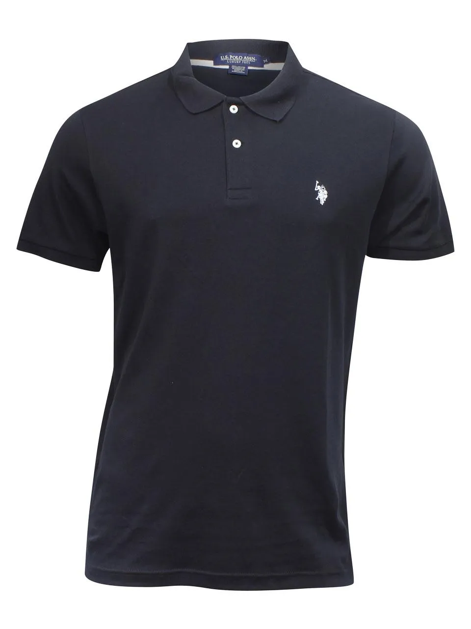 U.S. Polo Association Men's Interlock Polo Shirt Short Sleeve