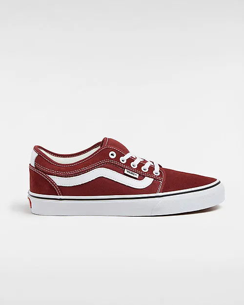 VANS Skate Chukka Low Sidestripe Shoe (burgundy/white) Unisex Red