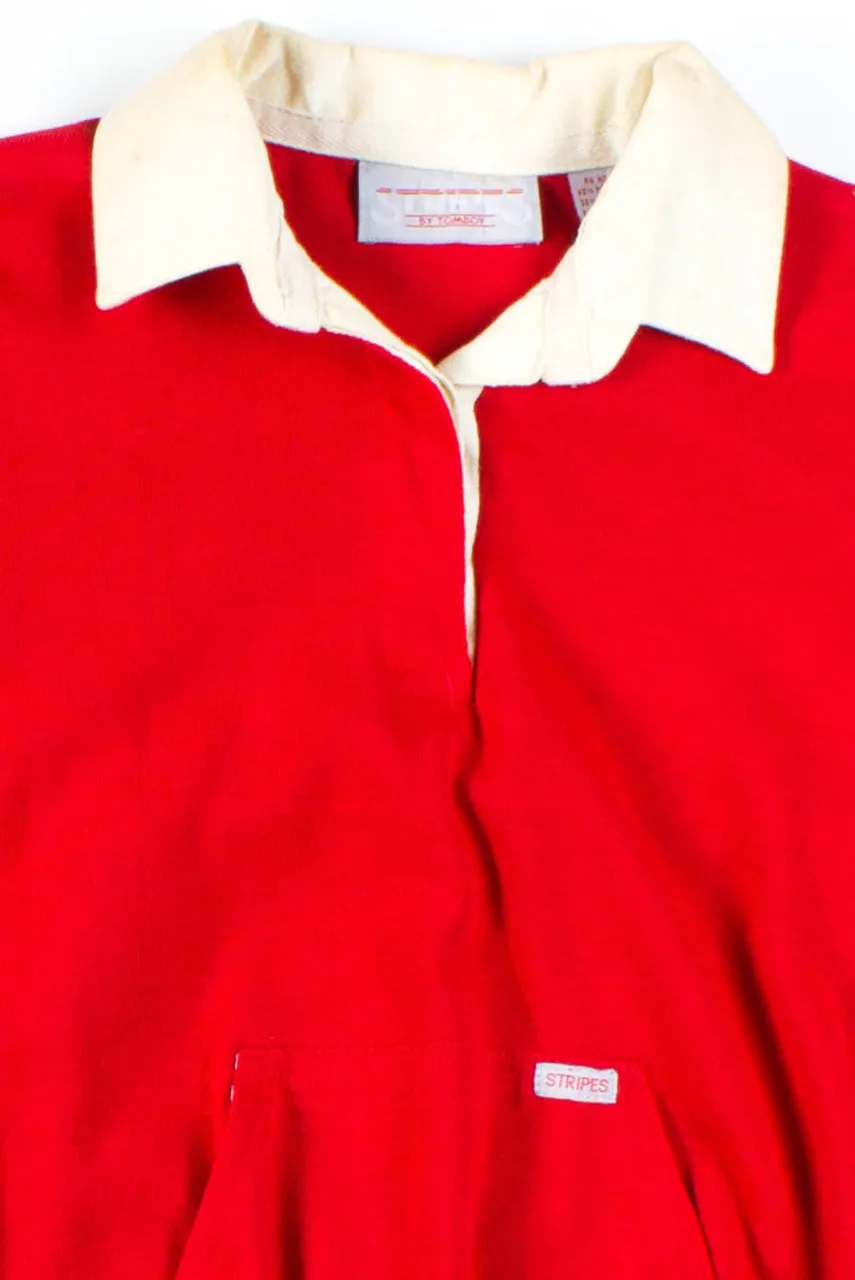 Vintage Red Polo Sweatshirt