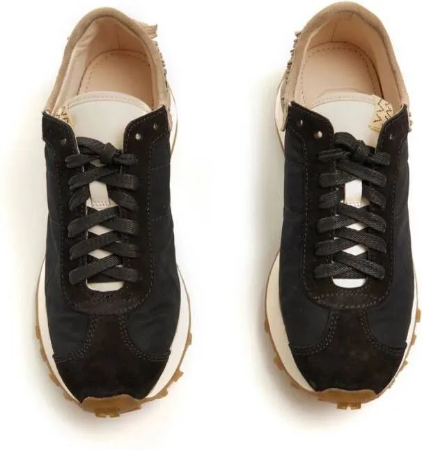 Visvim Walpi Runner 8 fringed suede sneakers Black