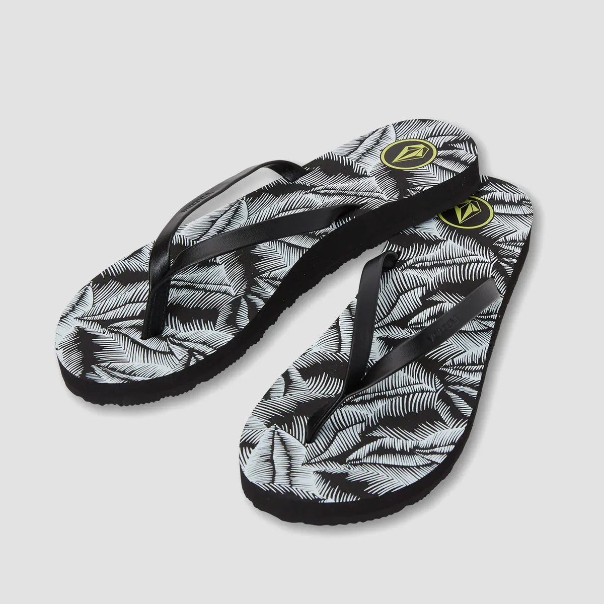 Volcom Colour Me Spring Sandals Black White - Womens