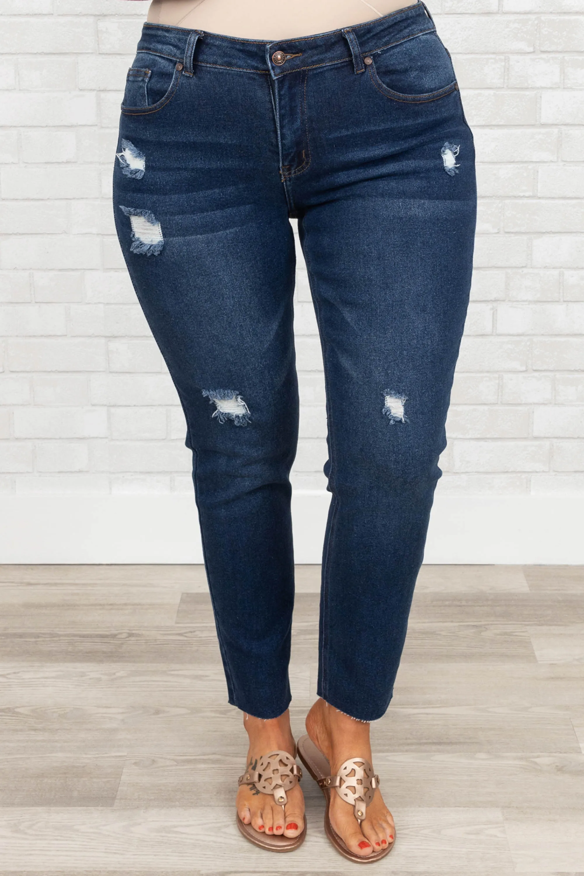 Walk That Walk Jeggings, Dark Wash