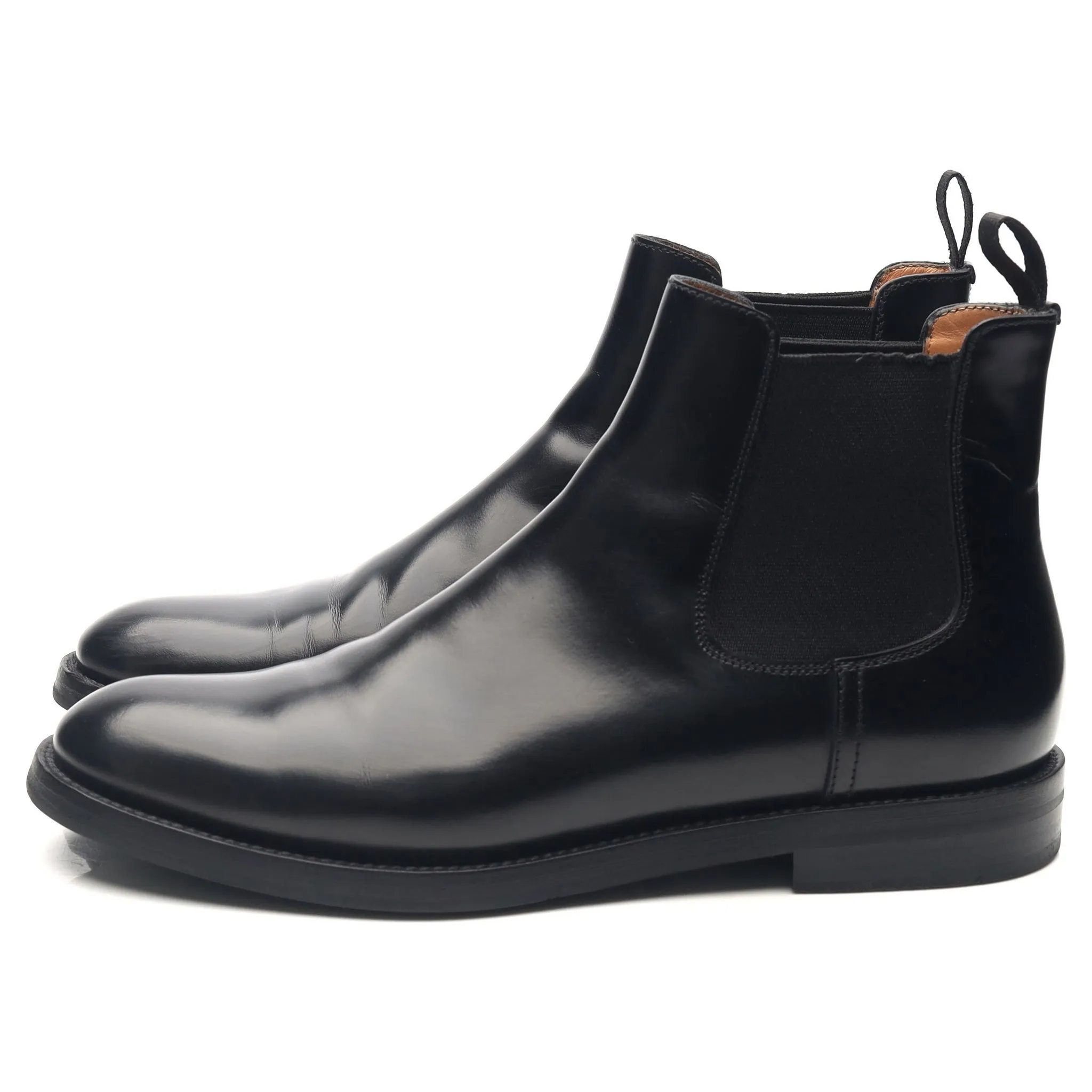 Women's 'Elsa' Black Leather Chelsea Boots UK 4.5