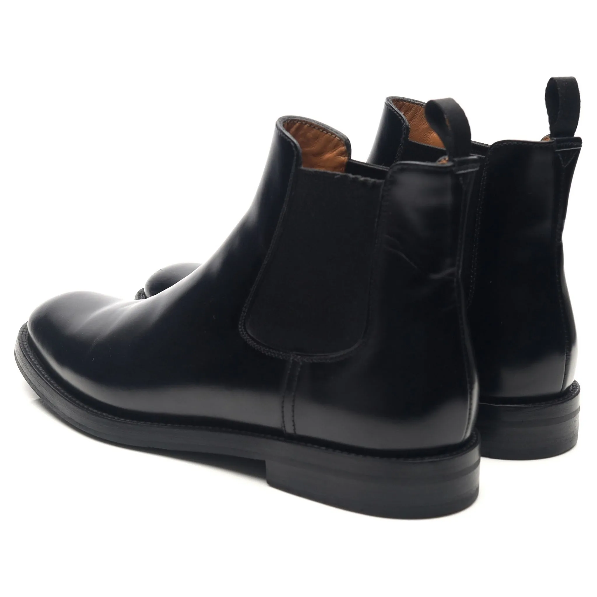 Women's 'Elsa' Black Leather Chelsea Boots UK 4.5