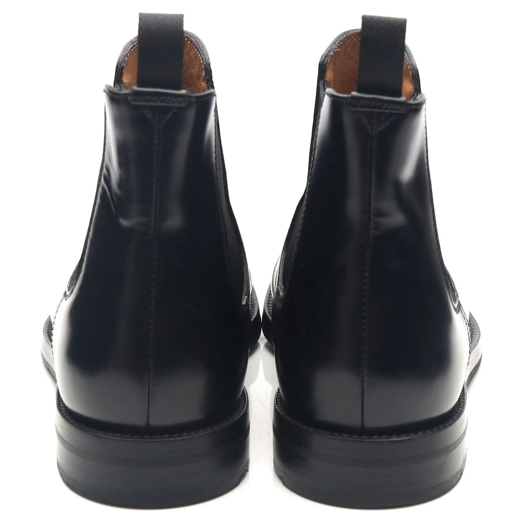 Women's 'Elsa' Black Leather Chelsea Boots UK 4.5