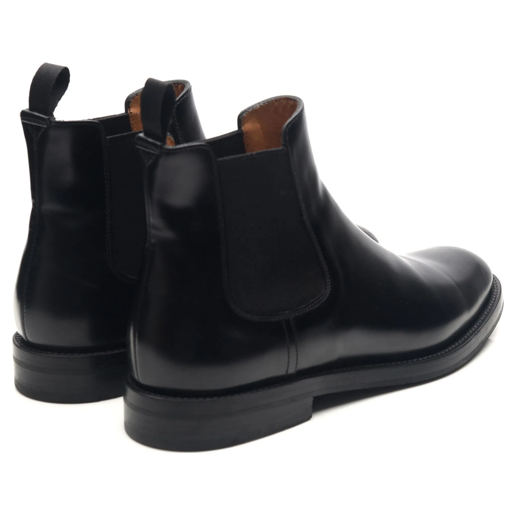 Women's 'Elsa' Black Leather Chelsea Boots UK 4.5