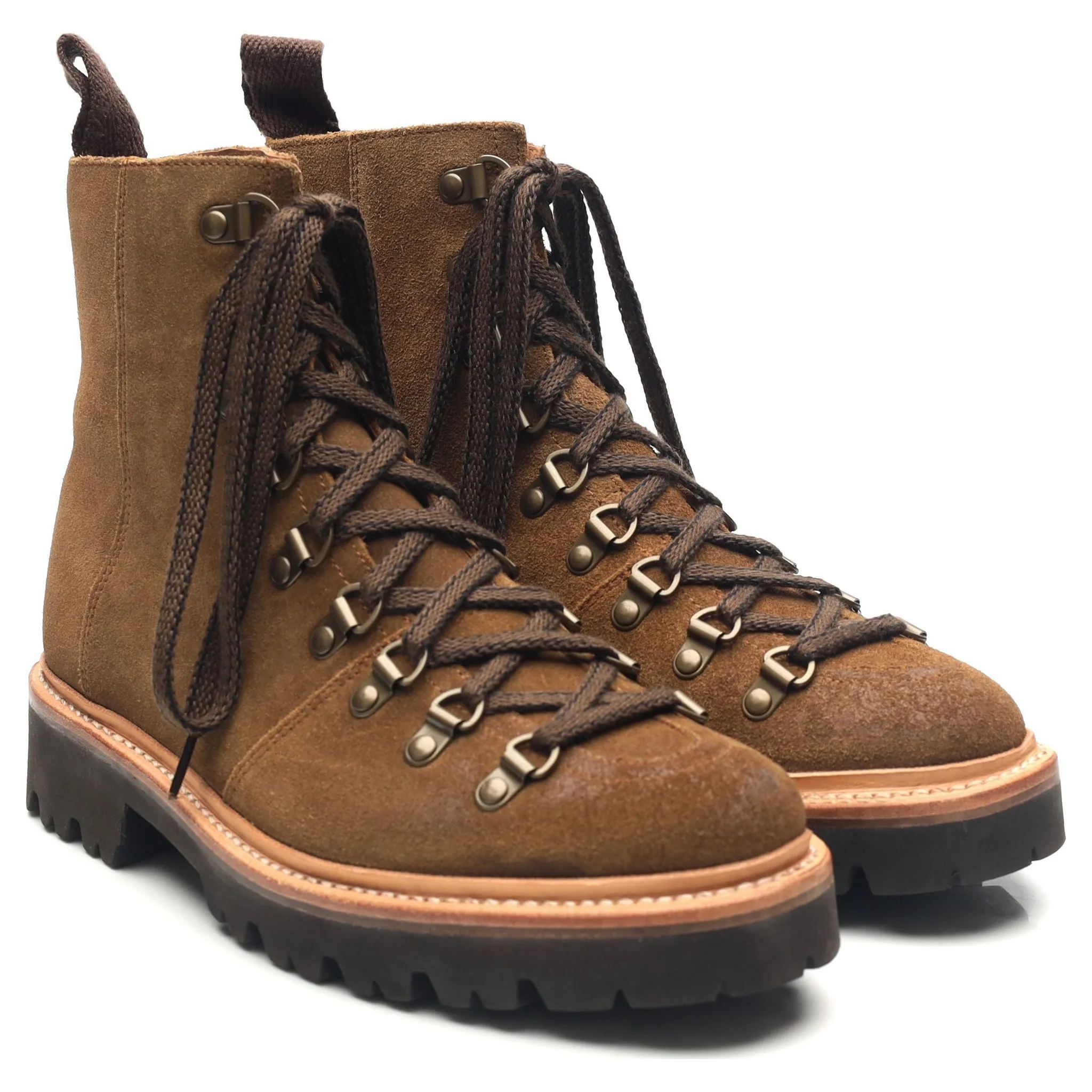 Women's 'Nanette' Brown Suede Hiker Boots UK 4.5