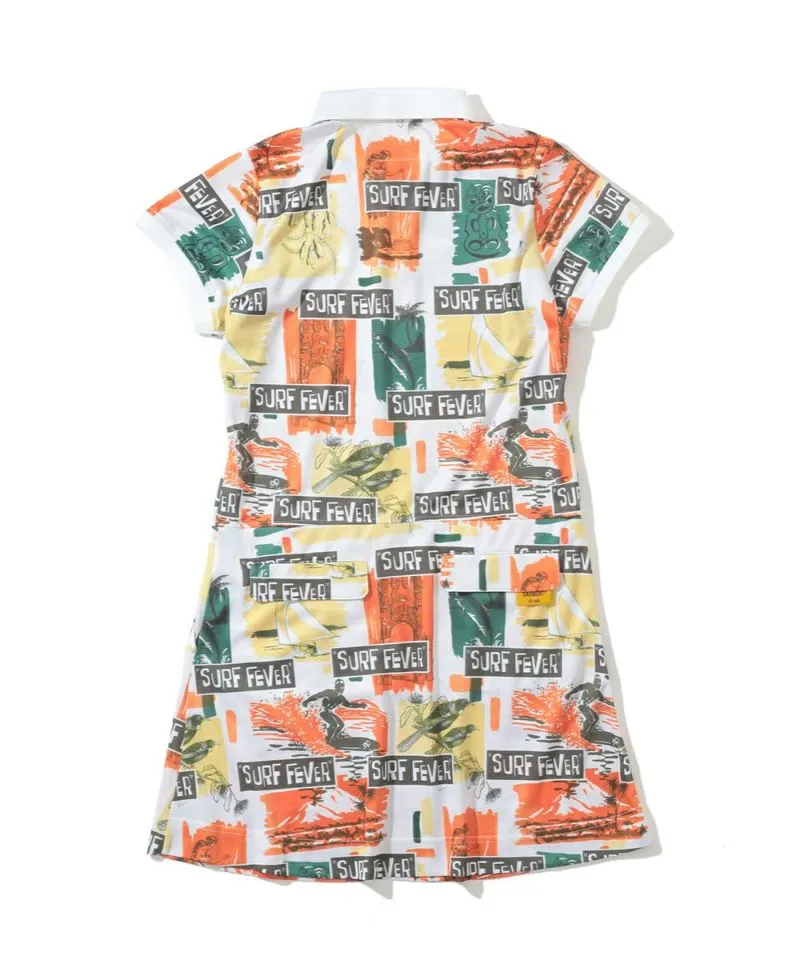 Women's Sprout Polo Dress Orange