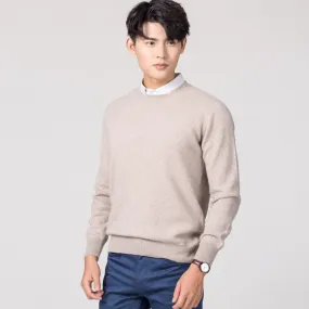 Xituodai Woollen Sweater Men's O Neck Crew Neck Sweater