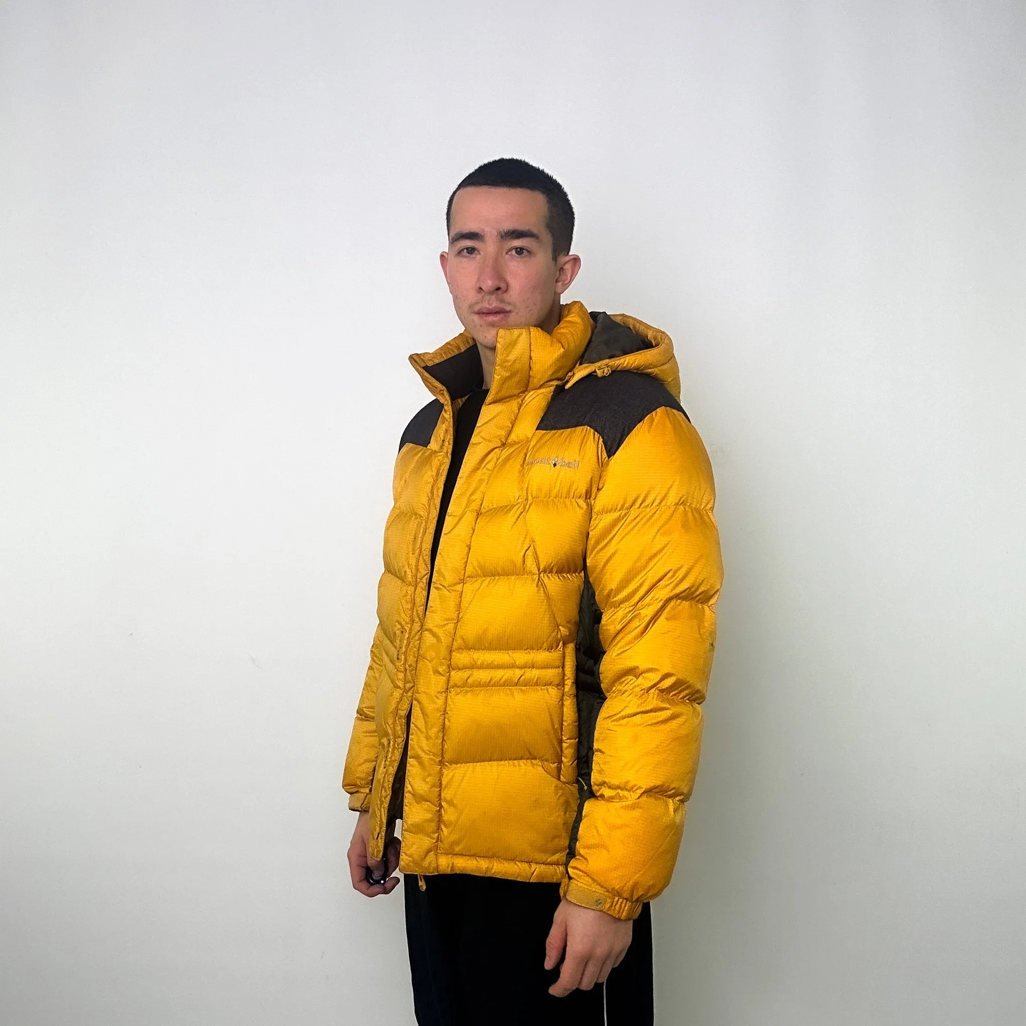 Yellow y2ks Mont Bell Puffer Jacket Coat (L)