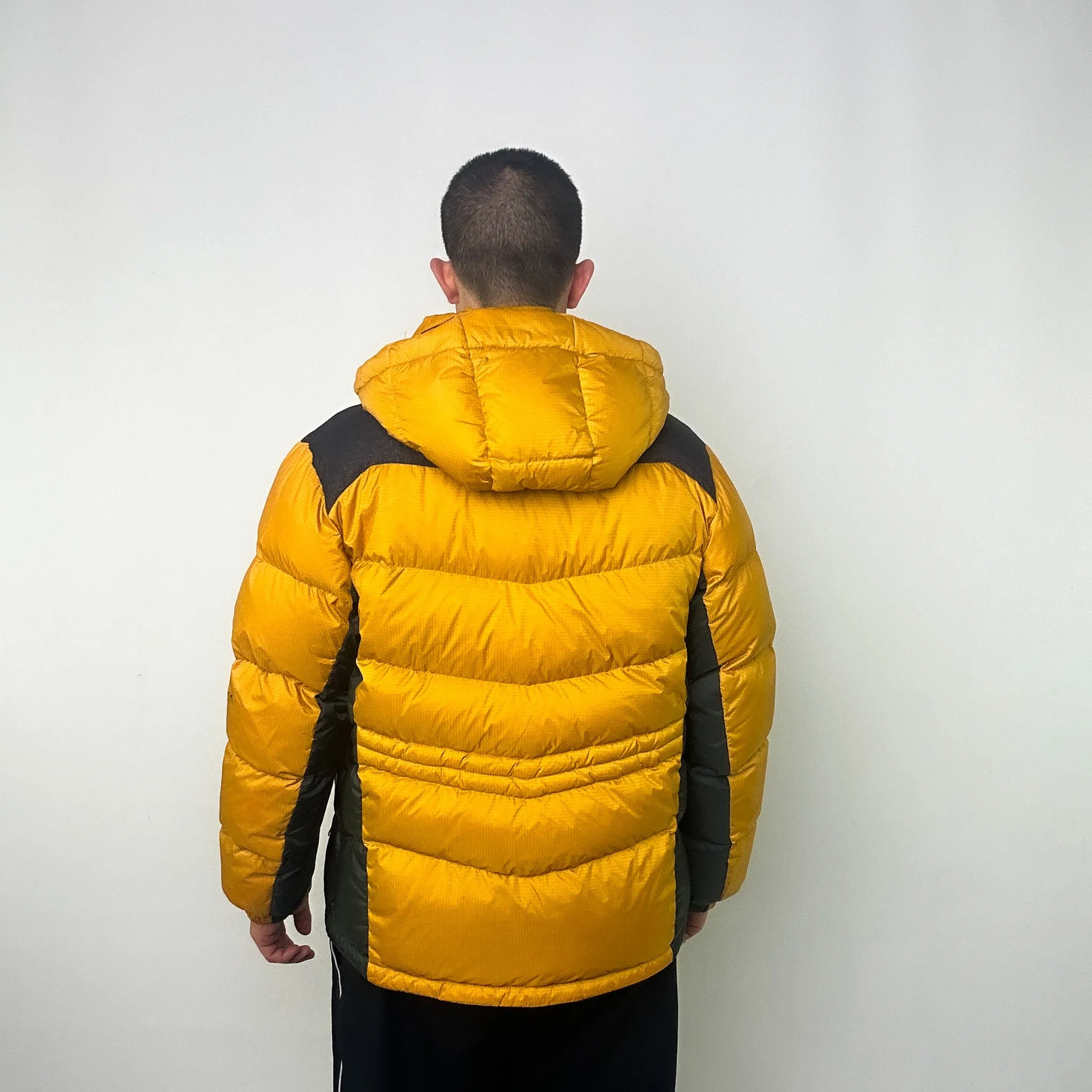 Yellow y2ks Mont Bell Puffer Jacket Coat (L)