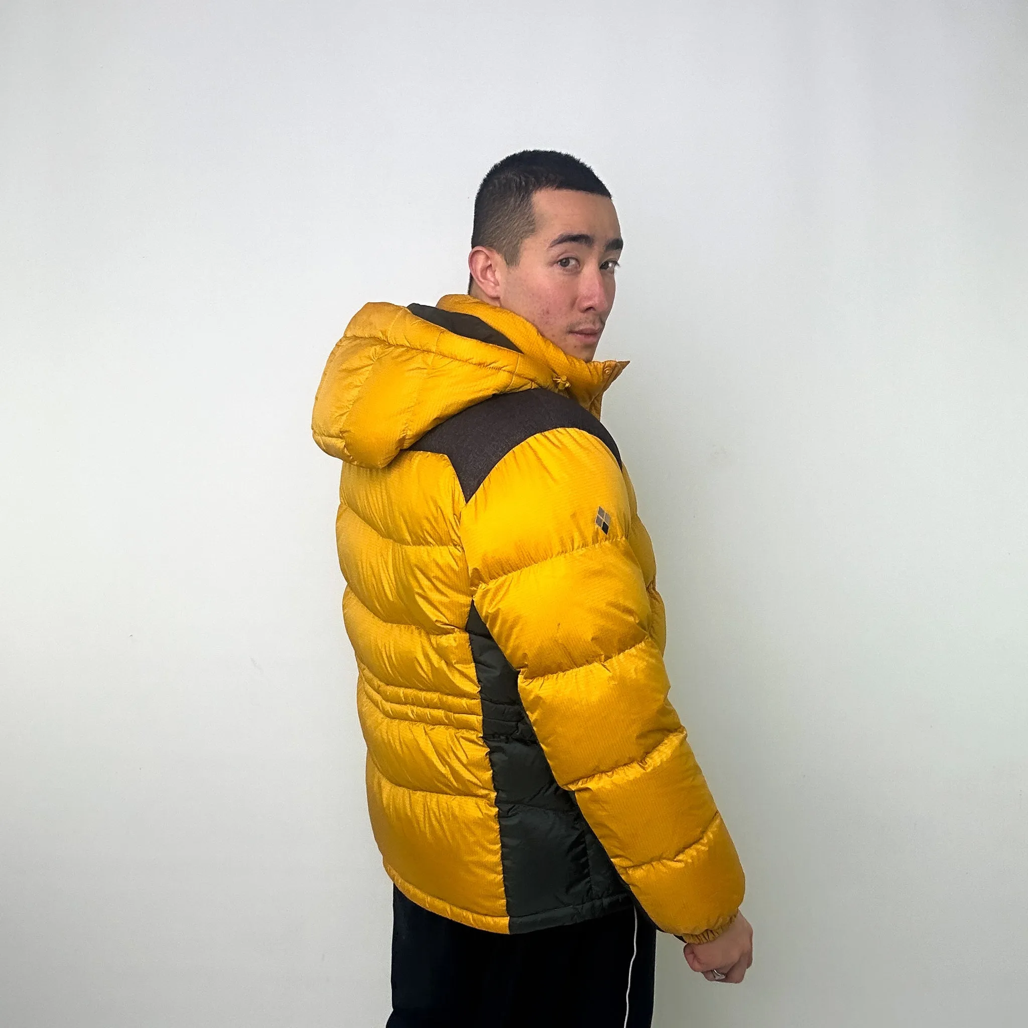 Yellow y2ks Mont Bell Puffer Jacket Coat (L)