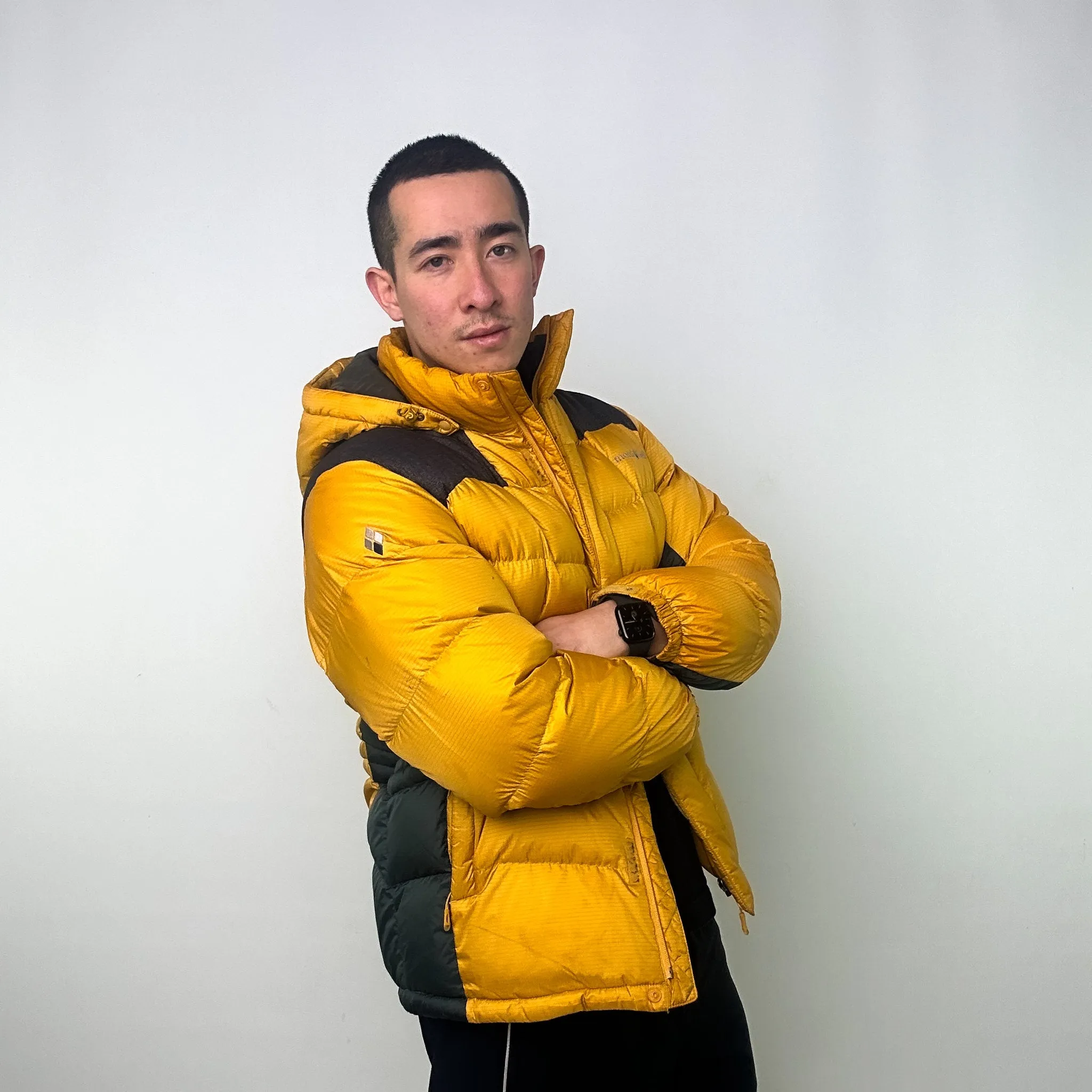 Yellow y2ks Mont Bell Puffer Jacket Coat (L)