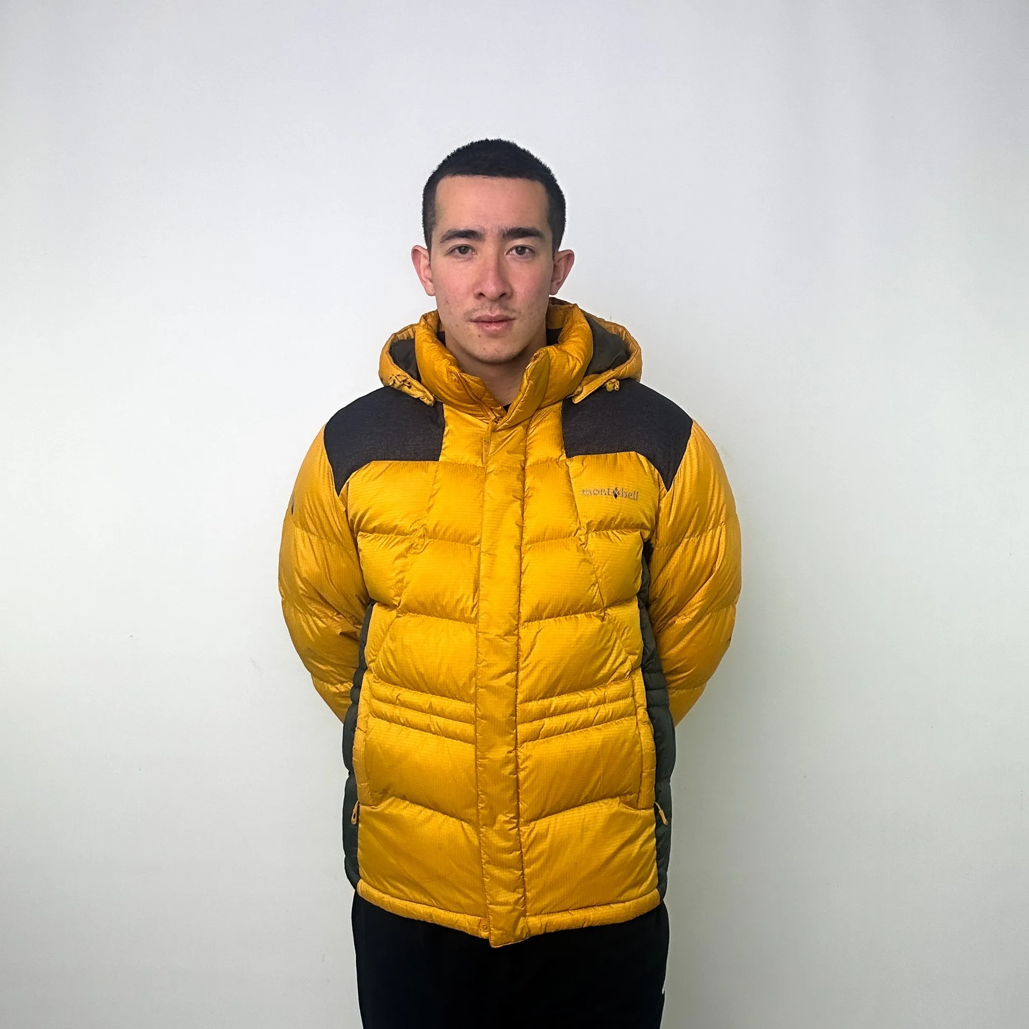 Yellow y2ks Mont Bell Puffer Jacket Coat (L)