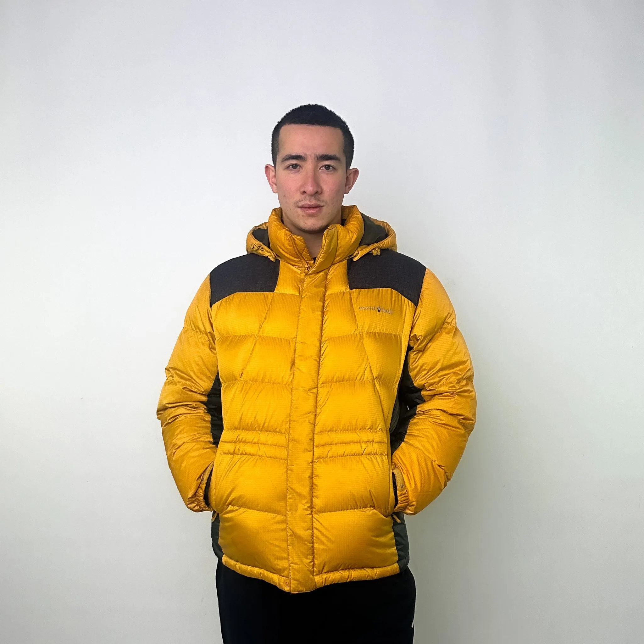 Yellow y2ks Mont Bell Puffer Jacket Coat (L)