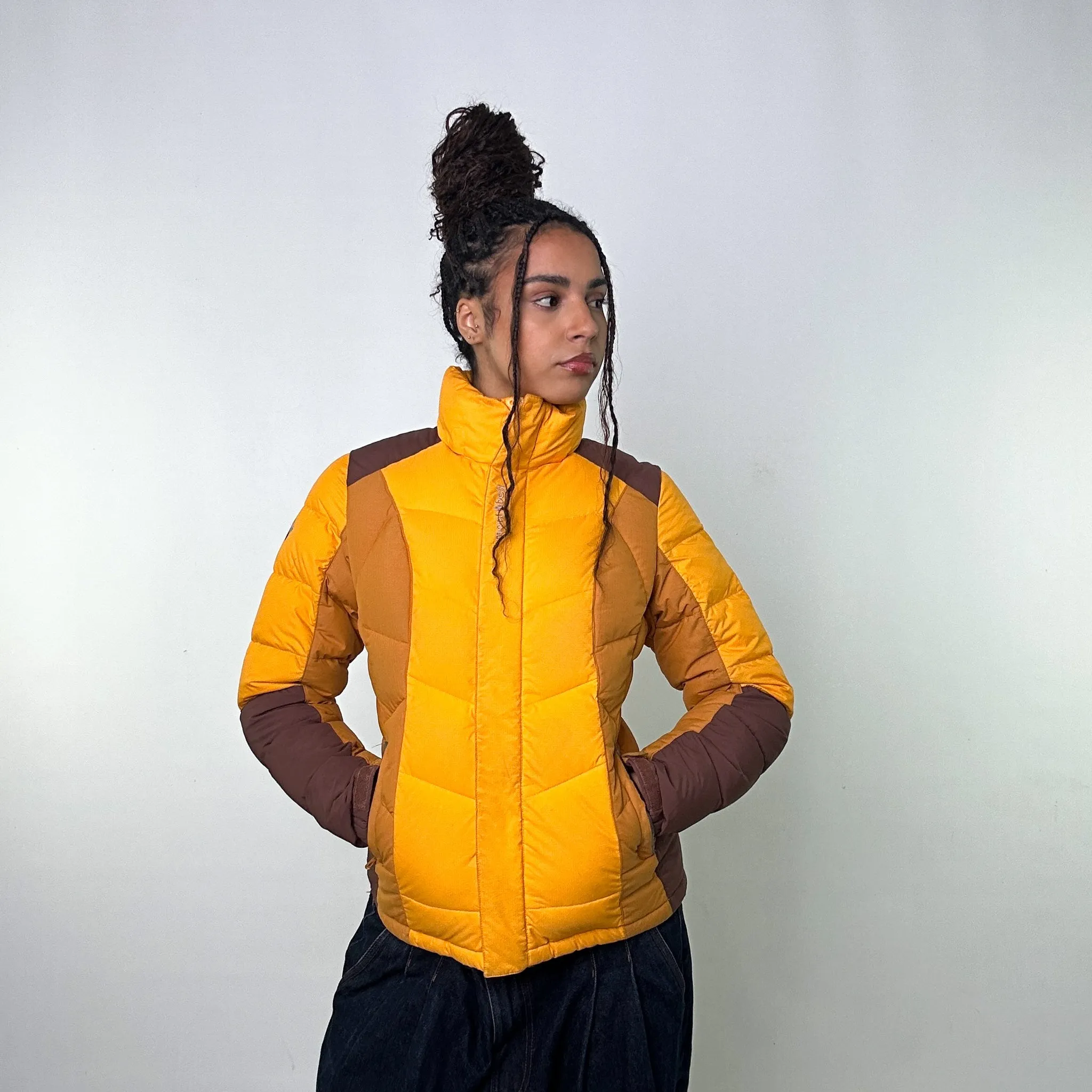 Yellow y2ks Mont Bell Puffer Jacket Coat (M)