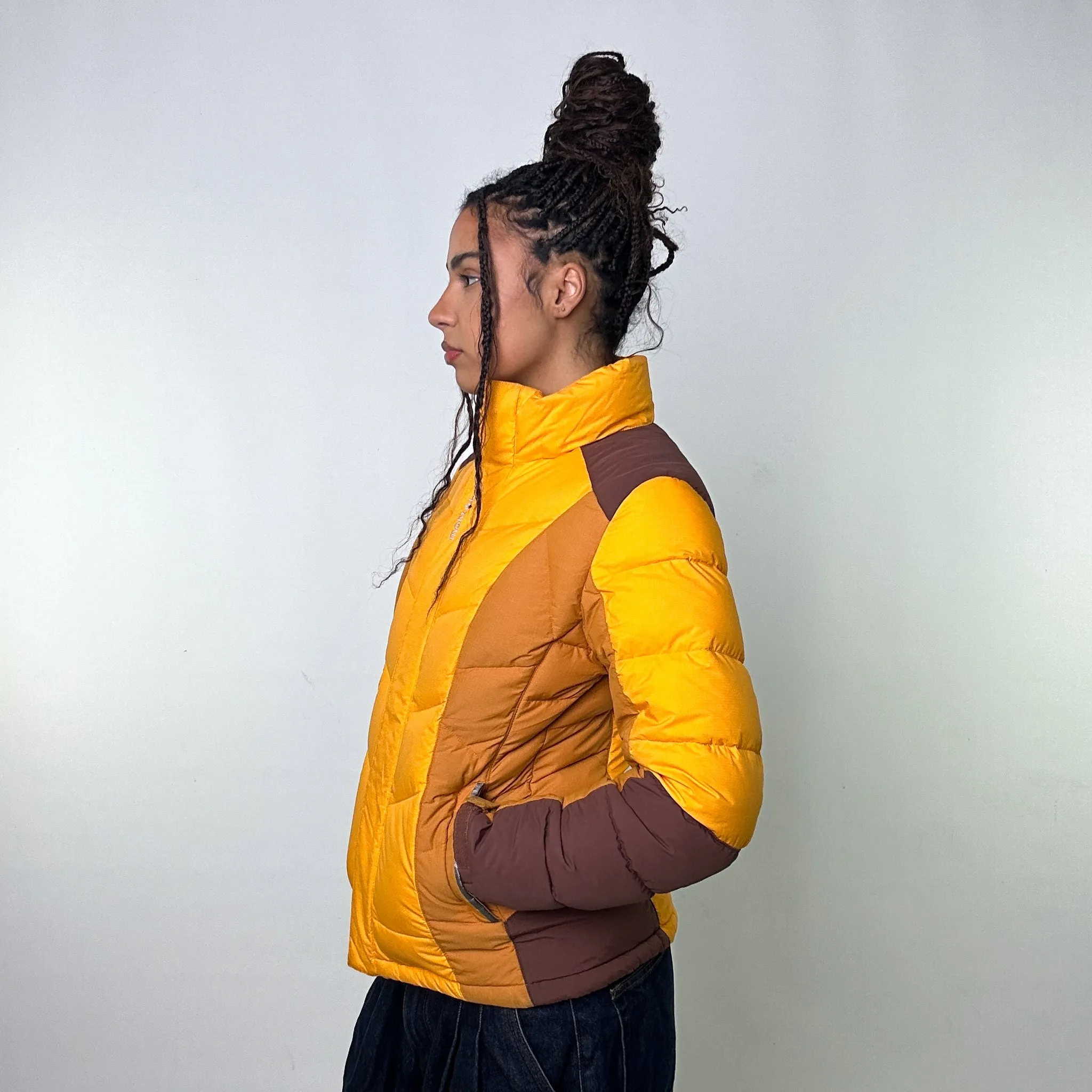 Yellow y2ks Mont Bell Puffer Jacket Coat (M)