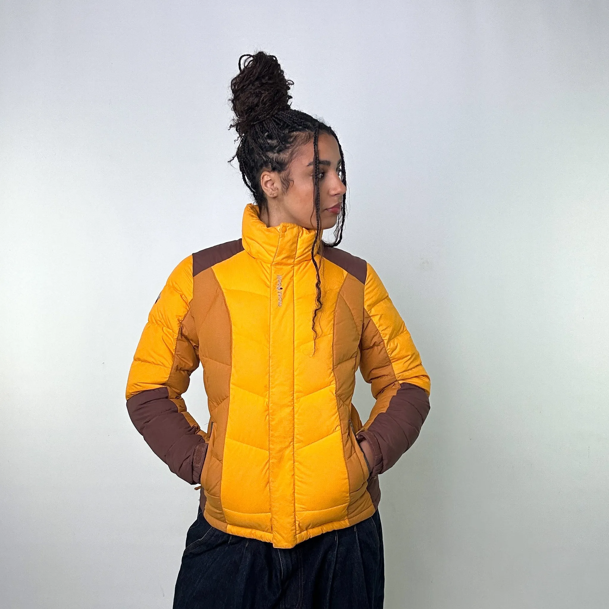 Yellow y2ks Mont Bell Puffer Jacket Coat (M)